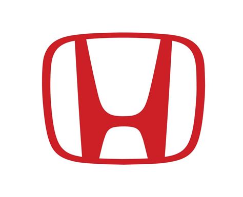 Honda Brand Logo Car Symbol Red Design Japan Automobile Vector ...