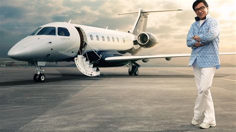 Jackie Chan Embraer Legacy 500 Private Jet UHD 4K Wallpaper | Pixelz