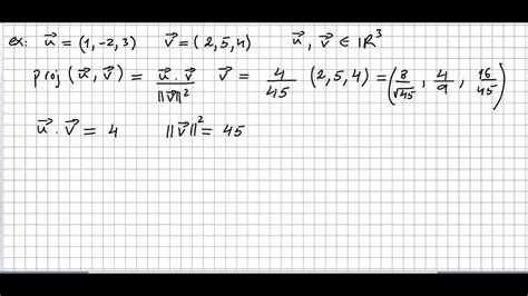 Vector Projection Sample