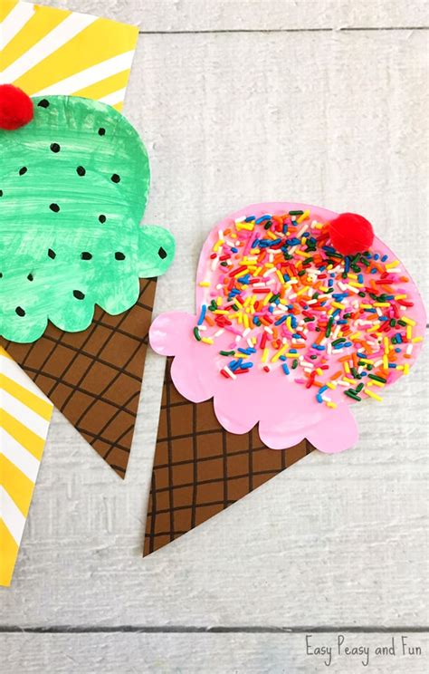 Paper Plate Ice Cream Craft - Summer Craft Idea for Kids - Easy Peasy ...