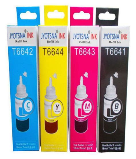 JYOTSNA INK EPSON L380 REFILL Multicolor Pack of 4 - Buy JYOTSNA INK ...