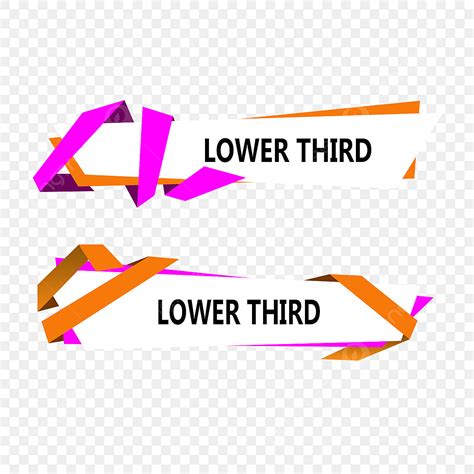 Lower Thirds Banner PNG Image, Lower Third Banner Design, Background ...