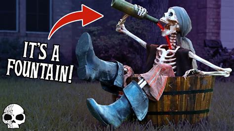 Endless Drinking Skeleton 💀 DIY Halloween Props - YouTube