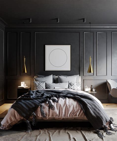 41 Sophisticated Black Themed Bedroom Ideas - Design Swan