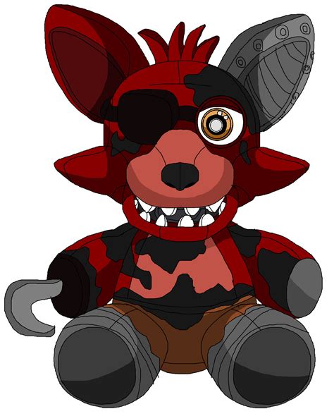 Withered Foxy Plush by JohnV2004 on DeviantArt