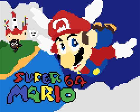 Pixilart - Super Mario 64 by Nintendo-Fan