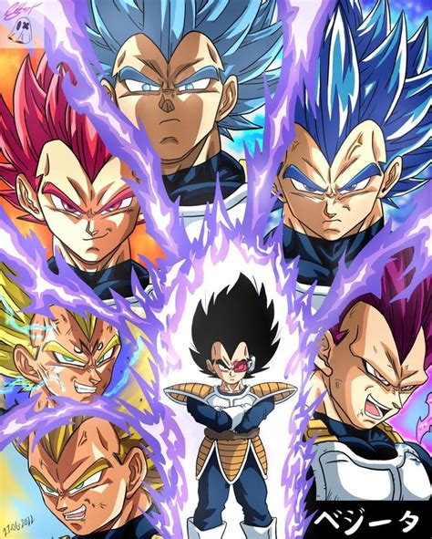 Vegeta Transformations | Personajes de dragon ball, Personajes de goku ...