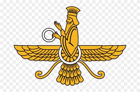 File - Faravahar Emblem - Svg - Symbol Of Zoroastrianism Religion ...