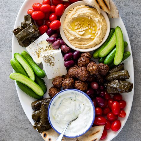 Greek mezze platter - Simply Delicious