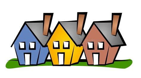 Row Of Houses Clip Art House Stock Illustration - Image: 2268988