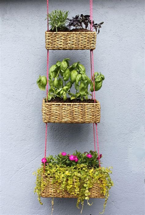 Hanging Basket Garden DIY - A Beautiful Mess