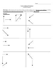 VectorAddition.pdf - Name Vector Addition Worksheet Linfield Summer ...