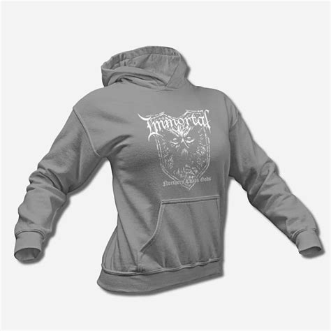 Immortal Hoodie, Immortal Northern Chaos Gods Hooded Sweatshirt, Black ...