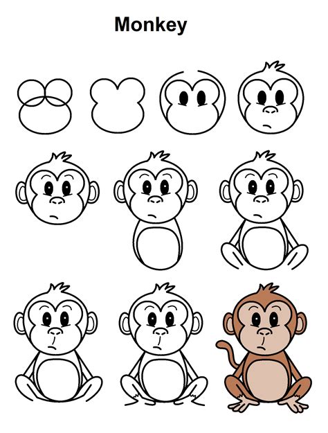 Amazing How To Draw A Monkey Step By Step in the year 2023 Learn more ...