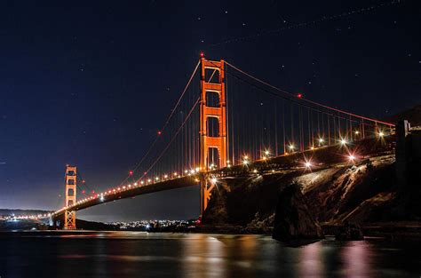 Bridge Pictures At Night / Usa New York New York City Brooklyn Bridge ...