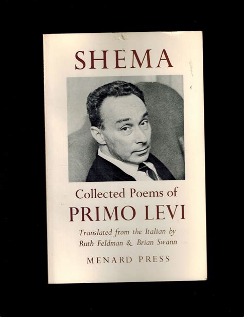 Shema: Collected Poems of Primo Levi by Primo Levi; Translated from the ...