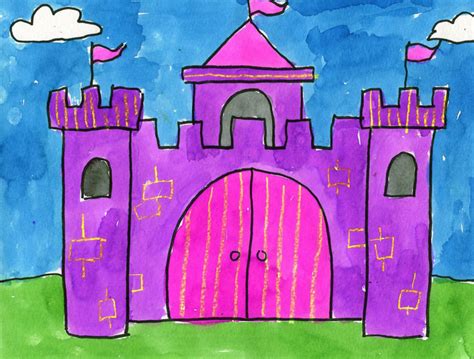 Paint a Watercolor Castle · Art Projects for Kids