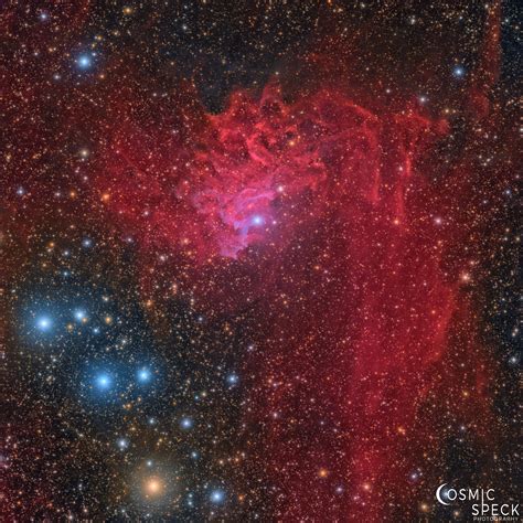 Views into space and beyond: The Flaming Star Nebula in LRGB from DSW