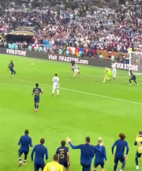 Incredible fan footage shows France substitutes on pitch celebrating ...