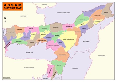 Download Assam District Map - Infoandopinion