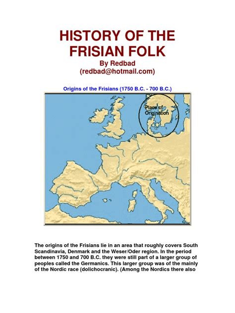 History of the Frisian Folk | Franks | Germanic Peoples