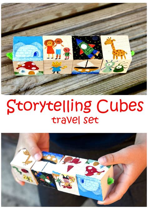 Frog in a pocket: Storytelling Cubes travel set.