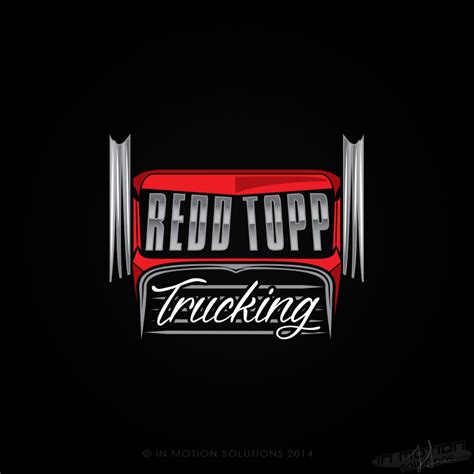 Redd Topp Trucking Company logo design - In Motion SolutionsIn Motion ...