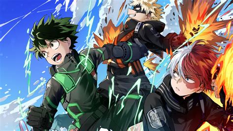 Izuku Midoriya Katsuki Bakugou Shoto Todoroki HD My Hero Academia ...