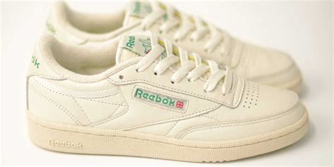 restock: reebok club c 85 vintage in athletic blue and glen green | pam pam