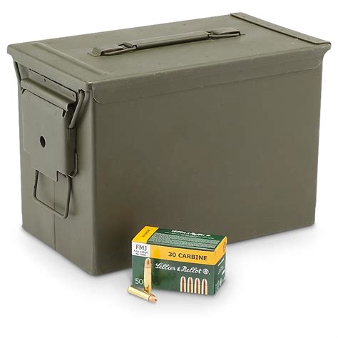 .30 Carbine Ammo with Can, FMJ, 110 Grain, 600 Rounds - 229197, .30 M1 ...