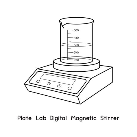 Plate Lab Digital Magnetic Stirrer diagram for experiment setup lab ...