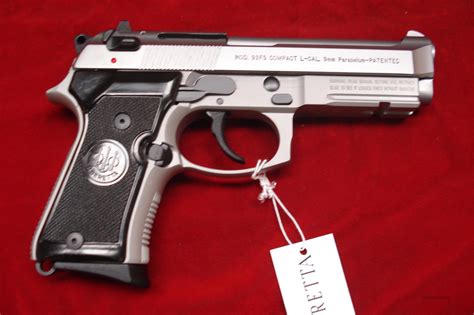 BERETTA 92FS COMPACT INOX 9MM CAL. WITH RAIL AN... for sale