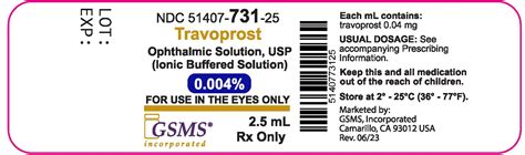 TRAVOPROST OPHTHALMIC SOLUTION. These highlights do not include all the ...