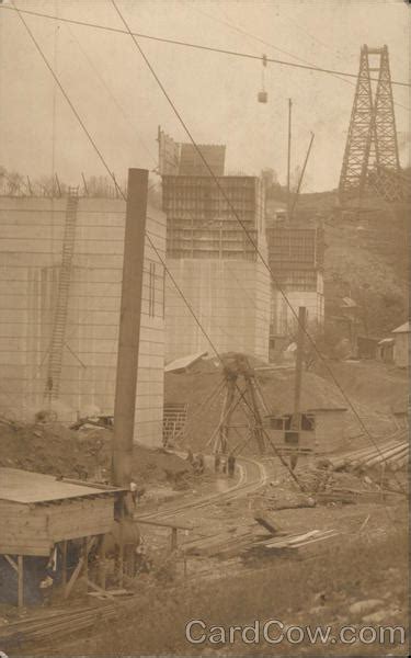 Tunkhannock Viaduct Construction? Nicholson, PA Postcard