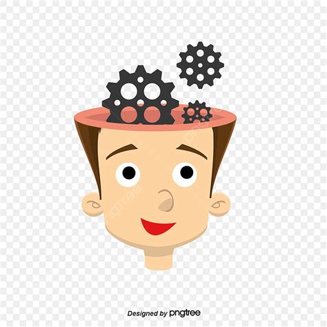 Brain Gears Clipart PNG Images, Cartoon Brain Gears Image, Cartoon ...