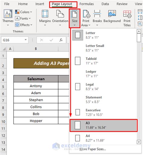 How to Add A3 Paper Size in Excel (2 Quick Ways) - ExcelDemy