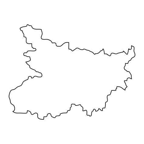 Bihar state map, administrative division of India. Vector illustration ...