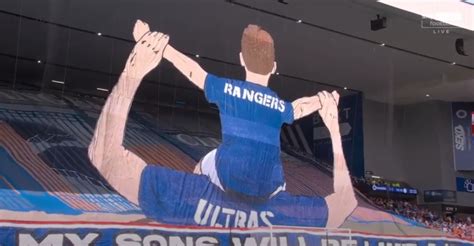 Rangers fans unveil giant 3D tifo ahead of Celtic clash using new ...