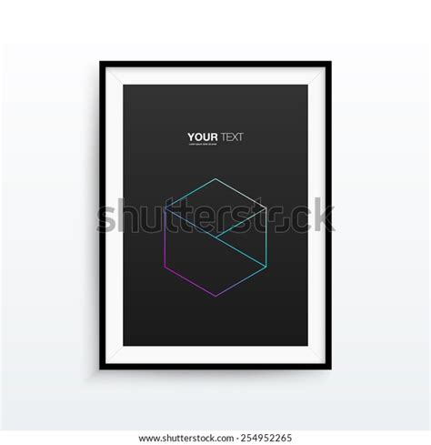 A4 A3 Format Frame Design Text Stock Vector (Royalty Free) 254952265 ...