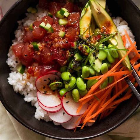 Tuna Poke Bowl | RecipeTin Eats