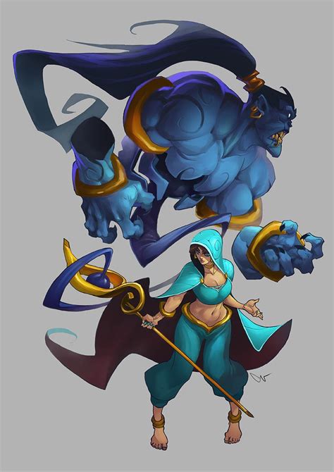 ArtStation - Djinn Caster, Charlo Nocete | Character design inspiration ...