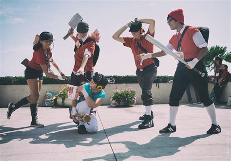 TF2 Red Scout vs Blue Scout Cosplay | WEBSITE: www.alexkayvi… | Flickr