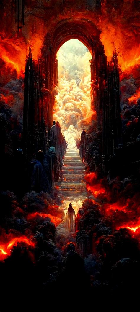 Heaven or Hell | Heaven art, Fantasy landscape, Afterlife art