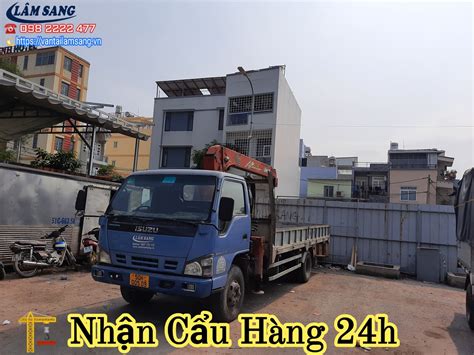 Xe cẩu hàng - Dịch Vụ Vận Chuyển Hàng Hóa-Vận Tải Lâm Sang