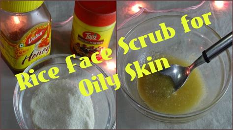 Rice Face Scrub for Oily Skin | DIY | Mahima Sdhana - YouTube