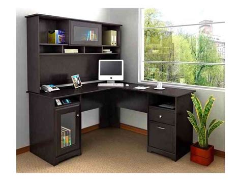 Small Black Corner Desk with Hutch - Decor Ideas