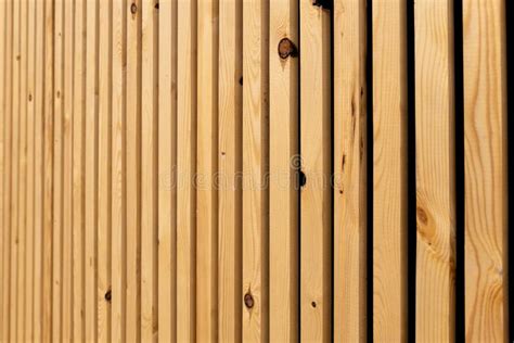 Abstract Background of Wooden Strips. Vertical Fence of Wooden Slats ...