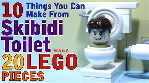 10 Skibidi Toilet things you can make with 20 Lego pieces - YouTube