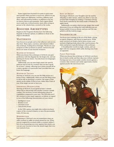 DnD 5e Homebrew — Official Rogue Subclass: Mastermind