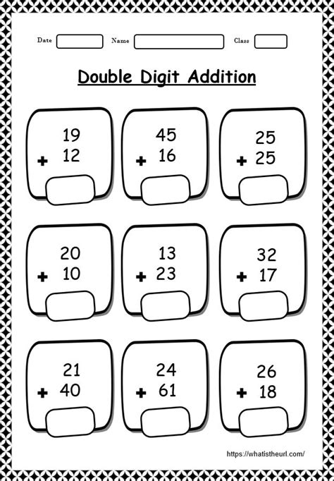 Addition Problems For 6 Year Olds - Brian Harrington's Addition Worksheets